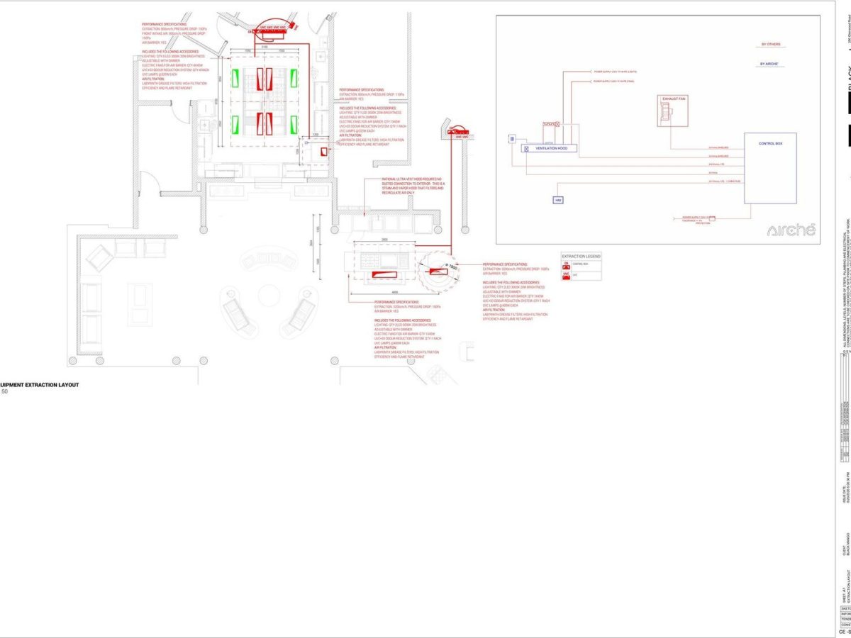 Constance Ephelia, Mahe - kitchen equipment and extraction layout by VME Group (view 02)