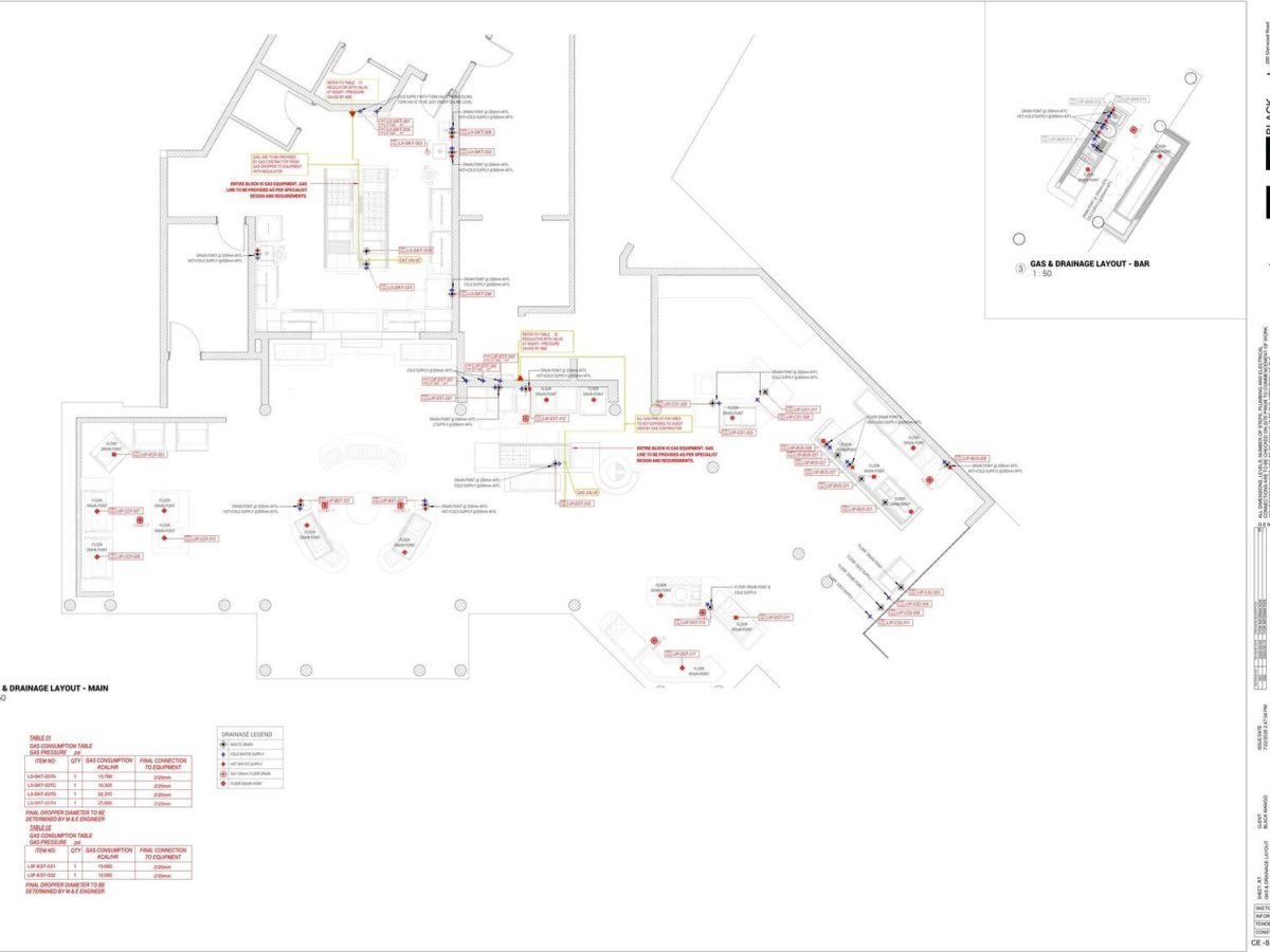 Constance Ephelia, Mahe - kitchen equipment and extraction layout by VME Group (view 03)