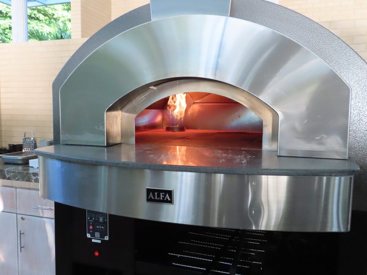 Alfa wood-fired pizza oven installed at Kannel Pizzeria, Four Seasons Mahe